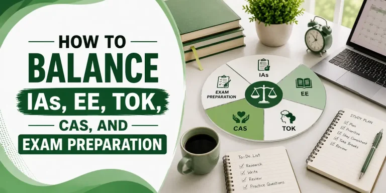 How to Balance IAs, EE, TOK, CAS, and Exam Preparation